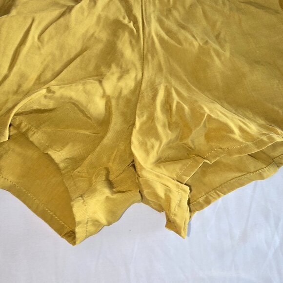 Motel Gold Romper with Tie Front, Adjustable Straps, and Cutout -Size Medium NWT - Picture 4 of 5
